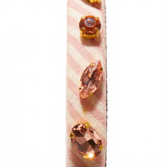 NEW LELE SADOUGHI women's ballet slipper gigi headband in pink embellished seers